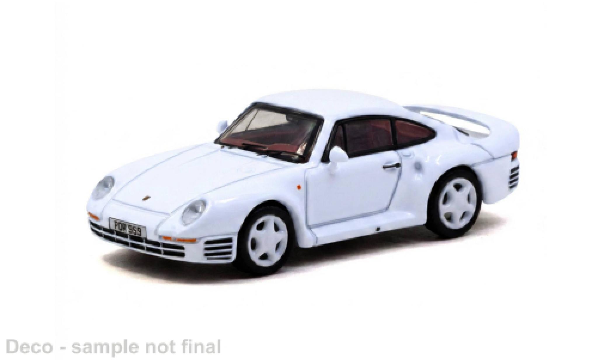 Porsche 959 1/64 Tarmac Works weiss 1989 1:64 modellini auto