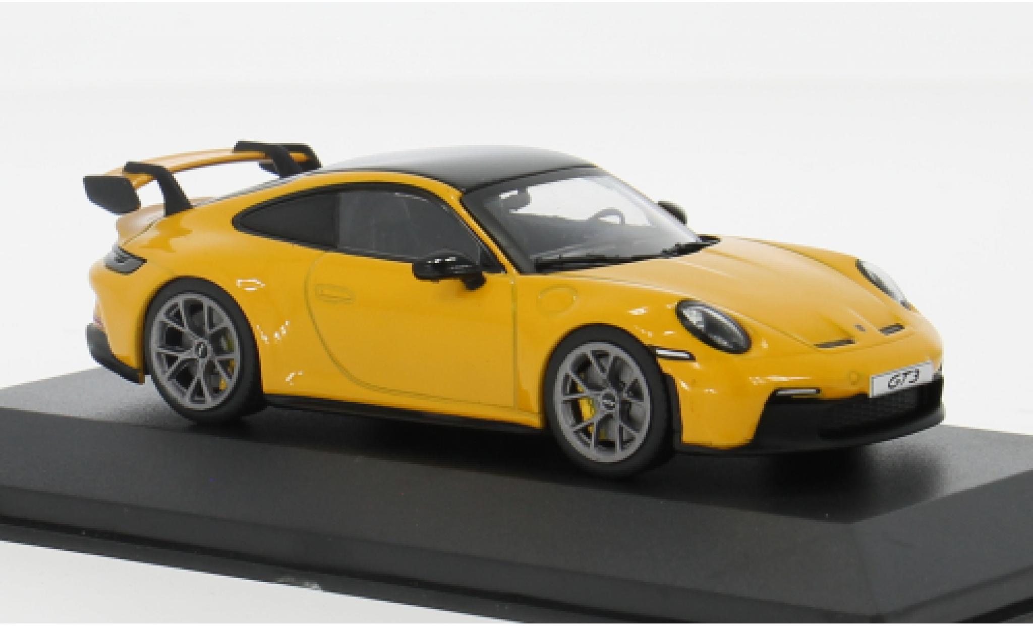 Porsche 992 GT3 1/43 Solido gelb 1:43 modellino in miniatura