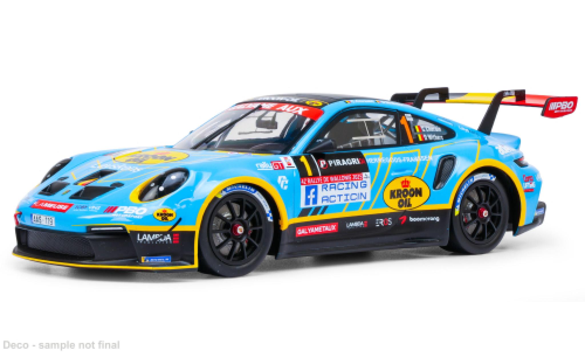 Porsche 992 1/43 IXO Rallye Wallonien 2025 #1 1:43 modellini auto