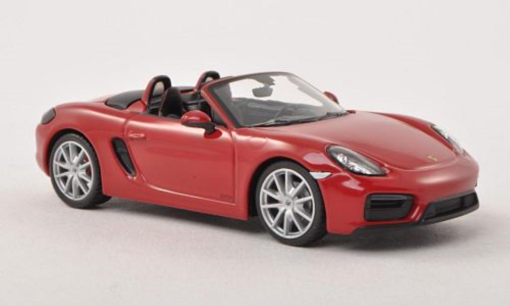 Porsche Boxster 1/43 Minichamps GTS (981) rosso modellino in miniatura