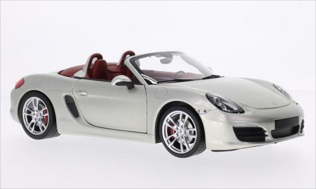 Porsche Boxster 1/18 Minichamps S (981) metallico grigio 2012 modellino in miniatura