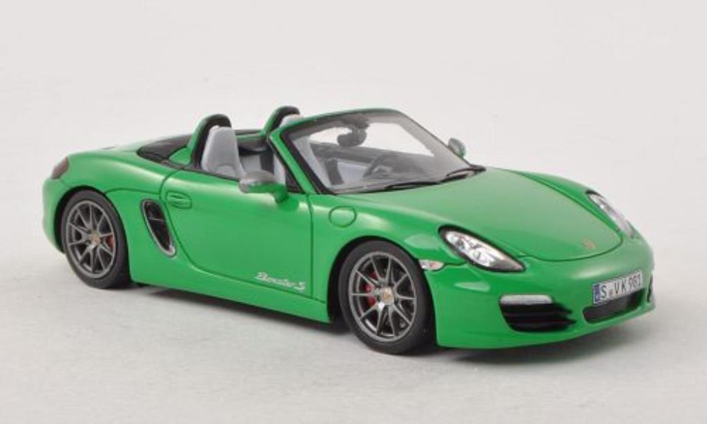 Porsche Boxster 1/43 Spark S Exclusive grun 2011 modellino in miniatura