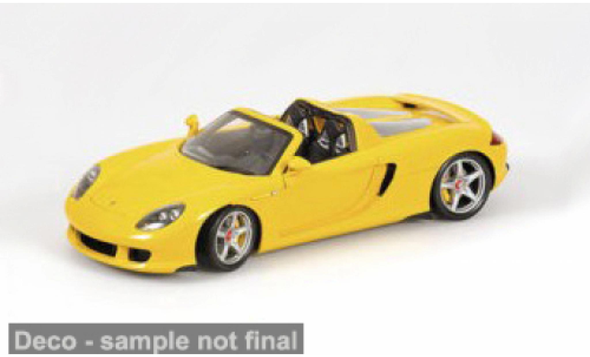 Porsche Carrera GT 1/18 Minichamps gelb 2003 1:18 modellini auto