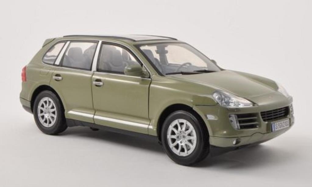 Porsche Cayenne 1/18 Motormax (9PA) grigio-grun 2008 modellino in miniatura