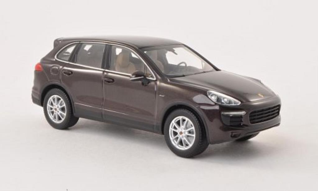 Porsche Cayenne 1/43 Minichamps Diesel (92A) marroneee 2014 modellino in miniatura