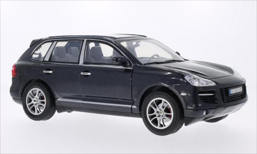 Porsche Cayenne Turbo 1/18 Motormax Turbo metallico grigio 2008 modellino in miniatura