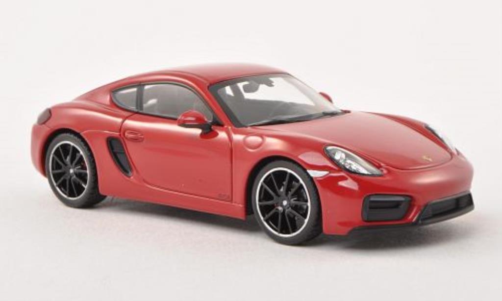 Porsche Cayman GTS 1/43 Minichamps GTS (981c) rosso modellino in miniatura