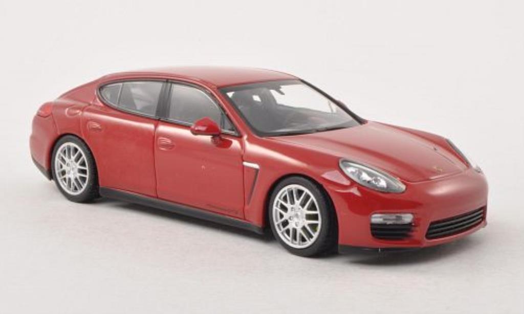 Porsche Panamera GTS 1/43 Minichamps GTS rosso Facelift 2013 modellino in miniatura