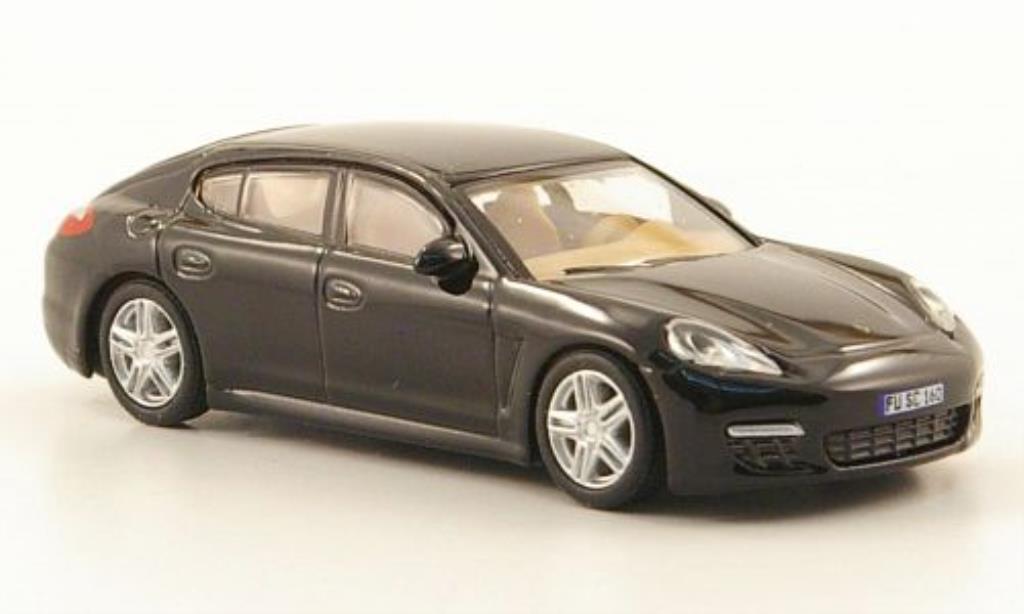 Porsche Panamera S 1/87 Schuco nero modellino in miniatura