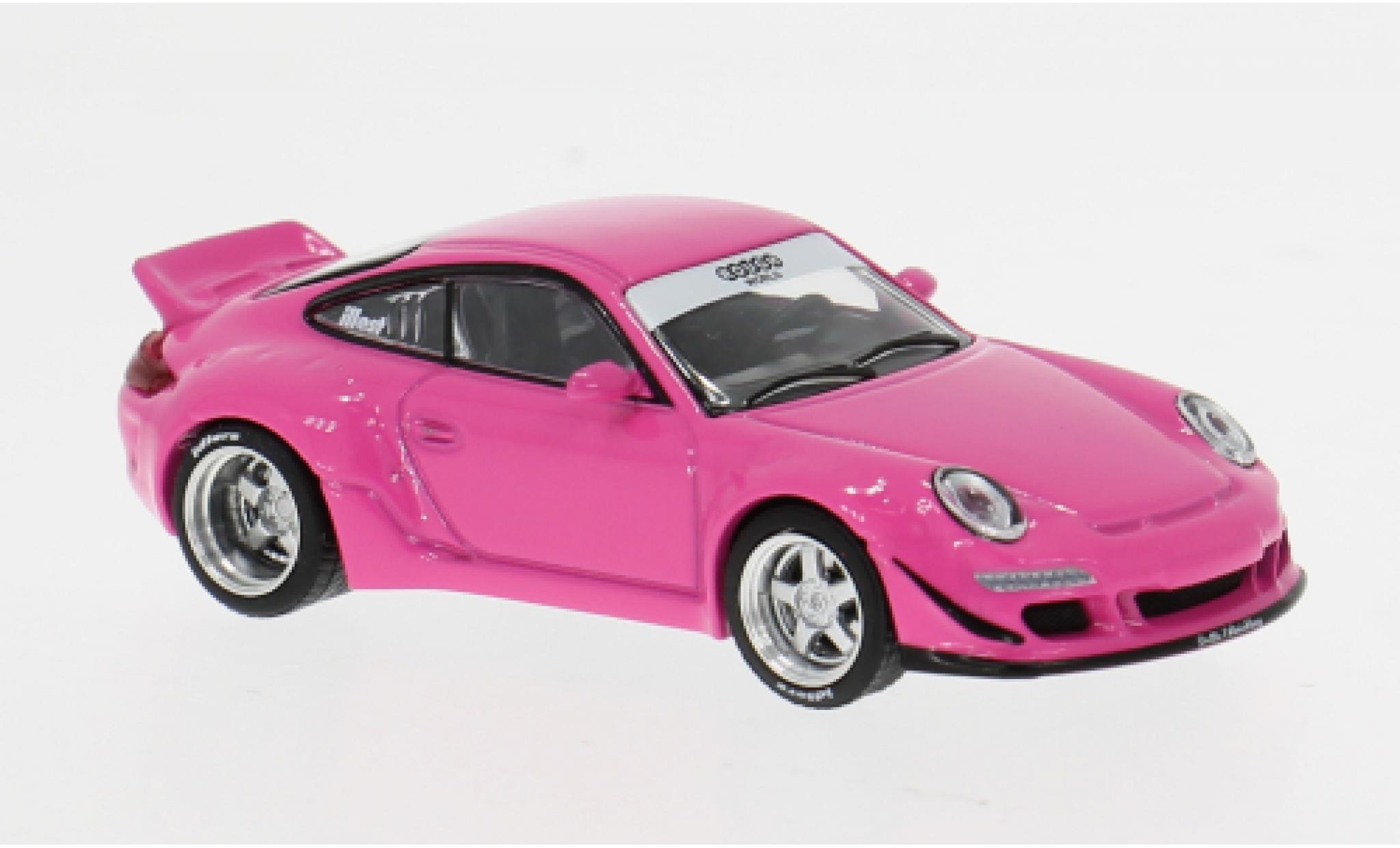 Porsche 997 RWB 1/64 Pop Race pink 1:64 modellino in miniatura