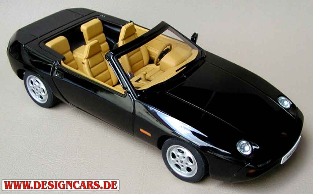 Porsche 928 1/18 Autoart cabriolet nero tuning modellino in miniatura