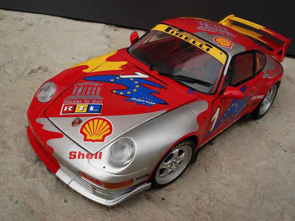 Porsche 993 GT2 1/18 Ut Models GT2 cs carrera supercup #1 modellino in miniatura