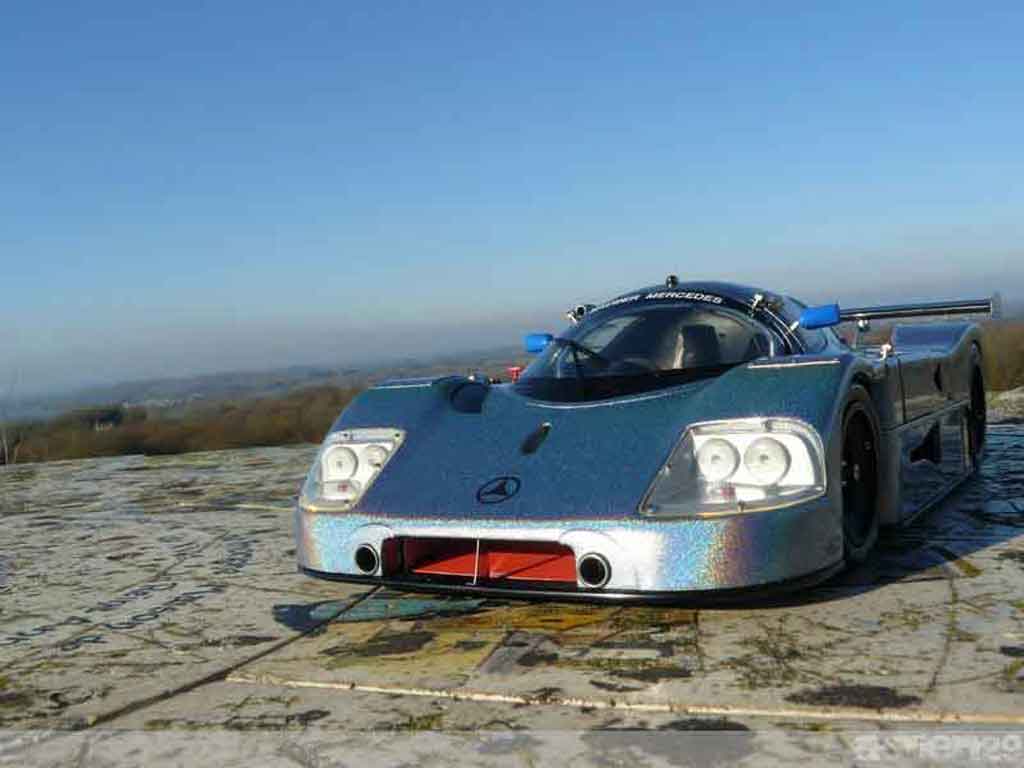 Mercedes C9 1/18 Exoto sauber liquid sliver standox edition 2002 modellino in miniatura
