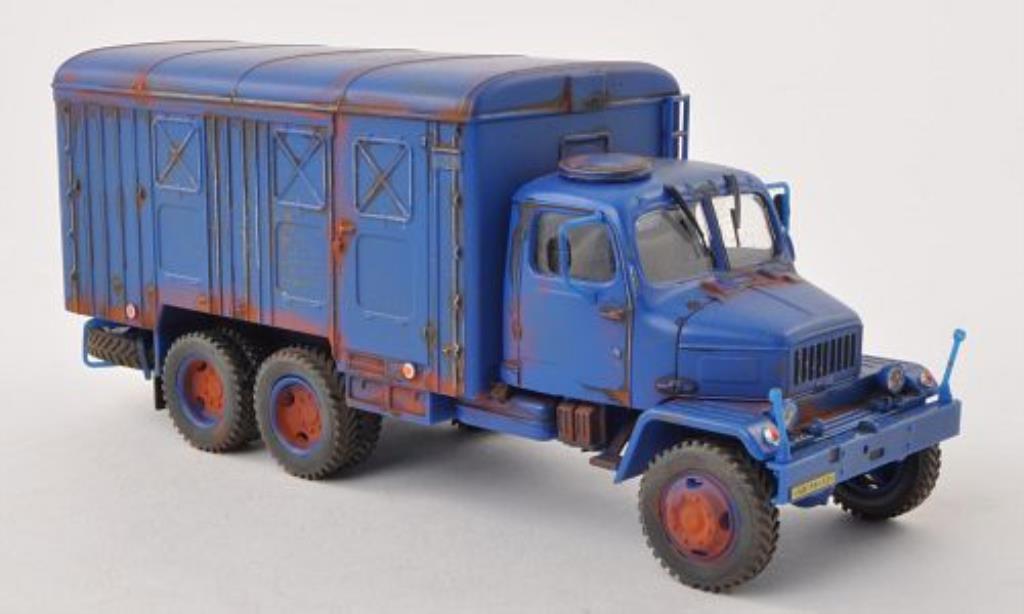 Praga V3S 1/43 Abrex Kasten blu mit Rostspuren modellino in miniatura