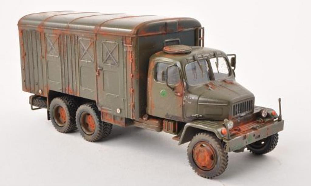 Praga V3S 1/43 Abrex Kasten olivgrun tschechische Armee mit Rostspuren modellino in miniatura