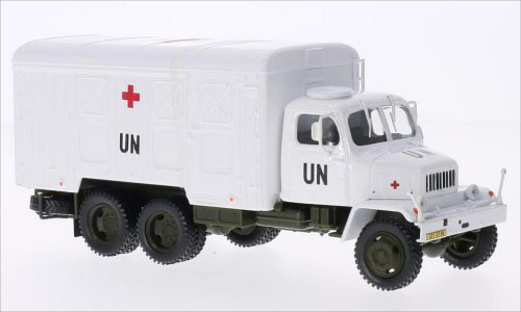 Praga V3S 1/43 Abrex Kasten UN skrinovy vuz (Container Truck) bianco modellino in miniatura