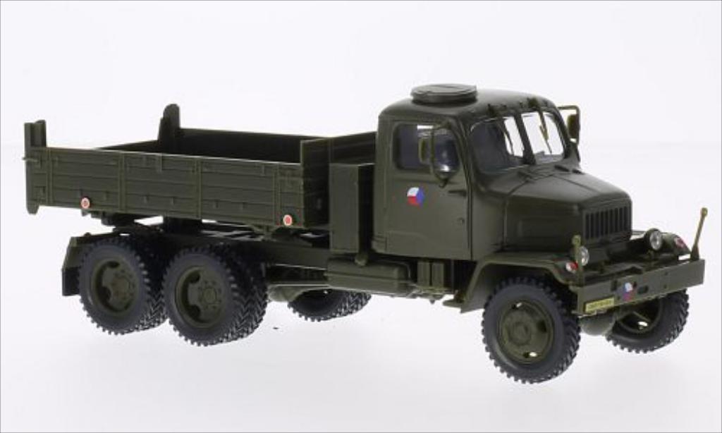 Praga V3S 1/43 Abrex Pritsche (Tipper Lorry) tschechische Armee matt-grun modellino in miniatura