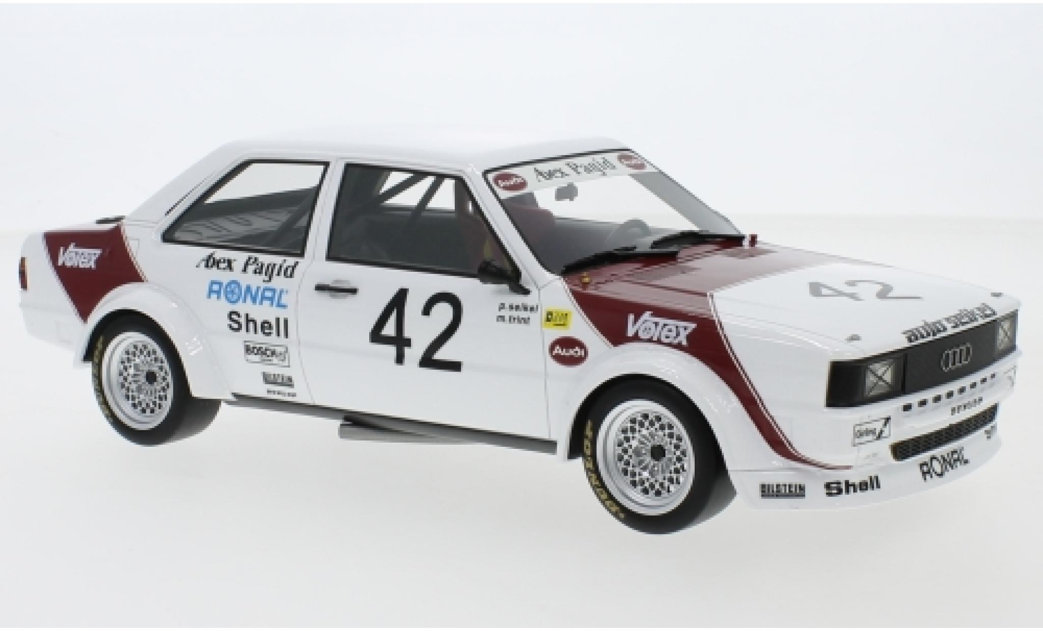 Audi 80 1/18 Premium ClassiXXs GTE (B2) Gr.2 No.42 Abex Pagid Racing Team ETCC GP Brünn 19 P. Seikel/M.Trint modellino in miniatura