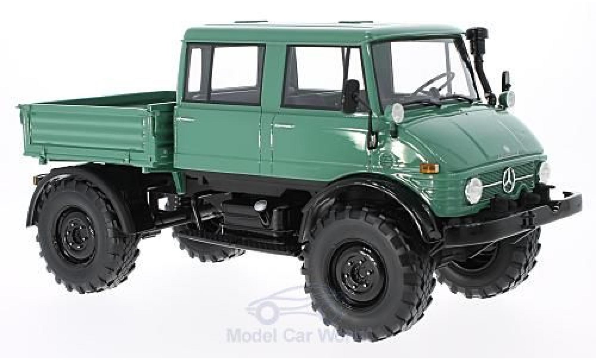 Mercedes Unimog 1/18 Premium ClassiXXs 416 DoKa verde/nero 1975 modellino in miniatura