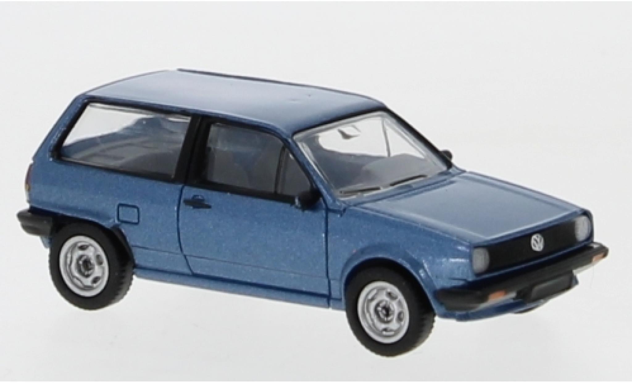 Volkswagen Polo 1/87 Premium ClassiXXs II metallico blu 1985 modellino in miniatura