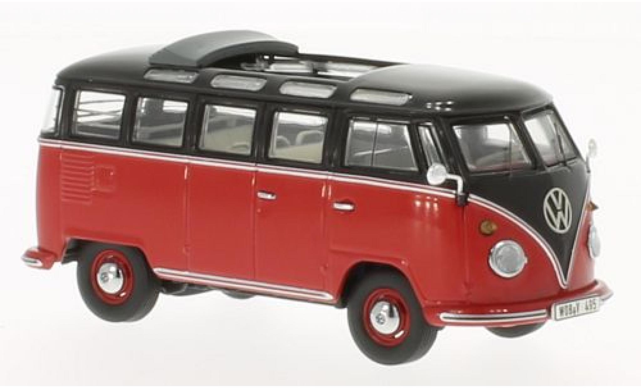 Volkswagen T1 1/43 Premium ClassiXXs Samba rosso/nero modellino in miniatura