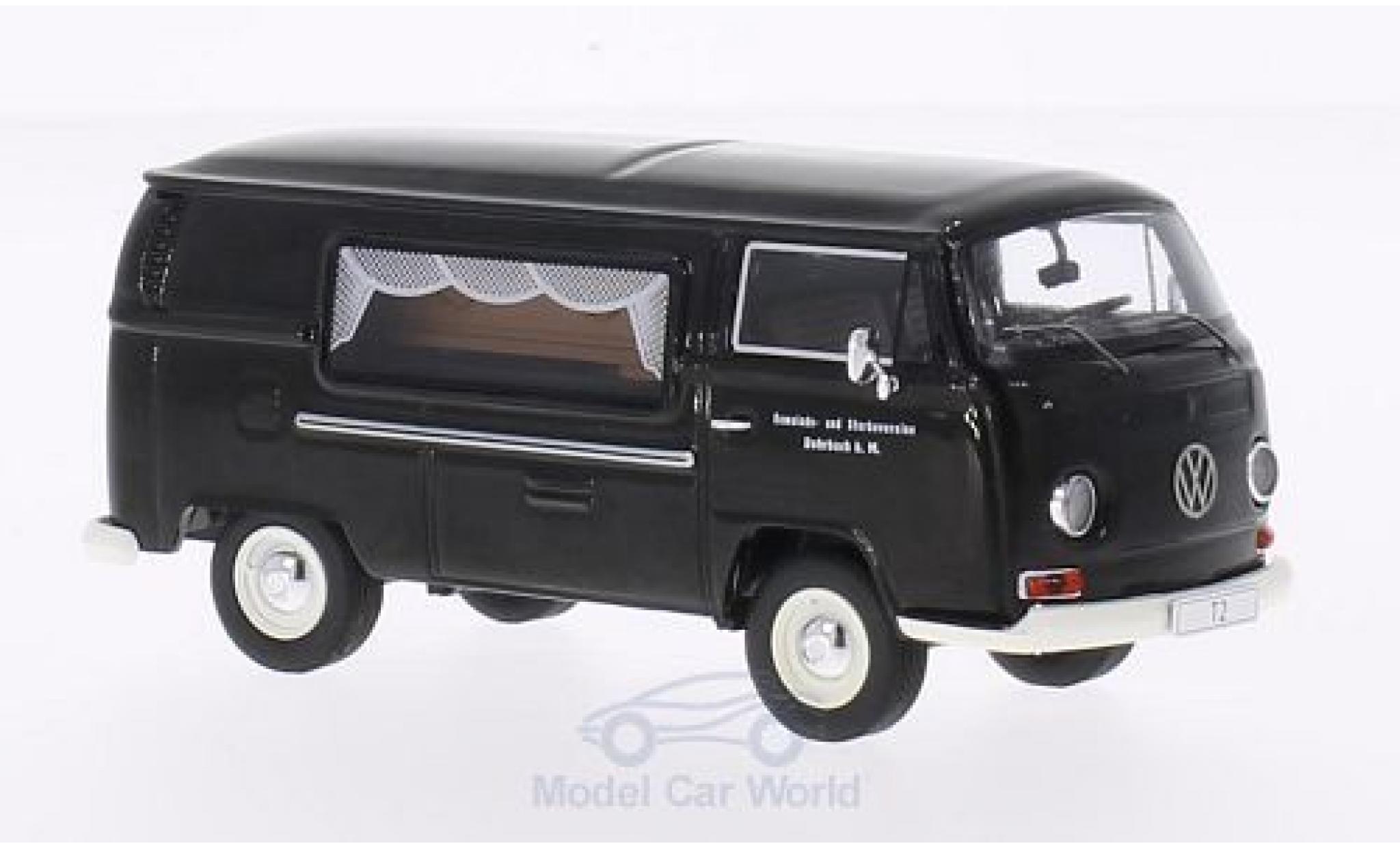 Volkswagen T2 B 1/43 Premium ClassiXXs a Kasten nero Gemeinde- und Sterbevereine Rohrbach Bestattungswagen modellino in miniatura