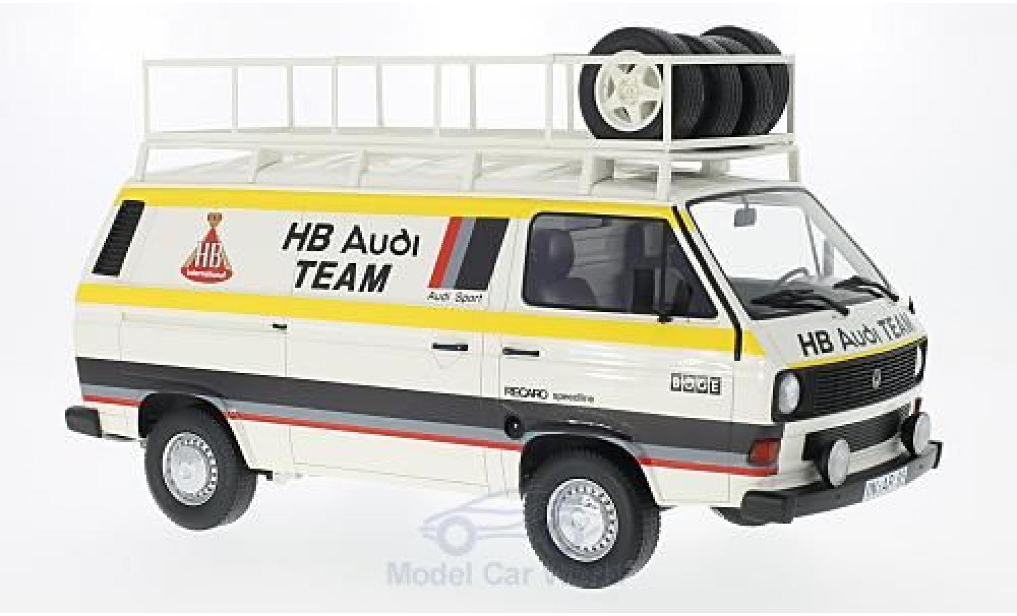 Volkswagen T3 B 1/18 Premium ClassiXXs HB Audi Team 1980 Kastenwagen modellino in miniatura