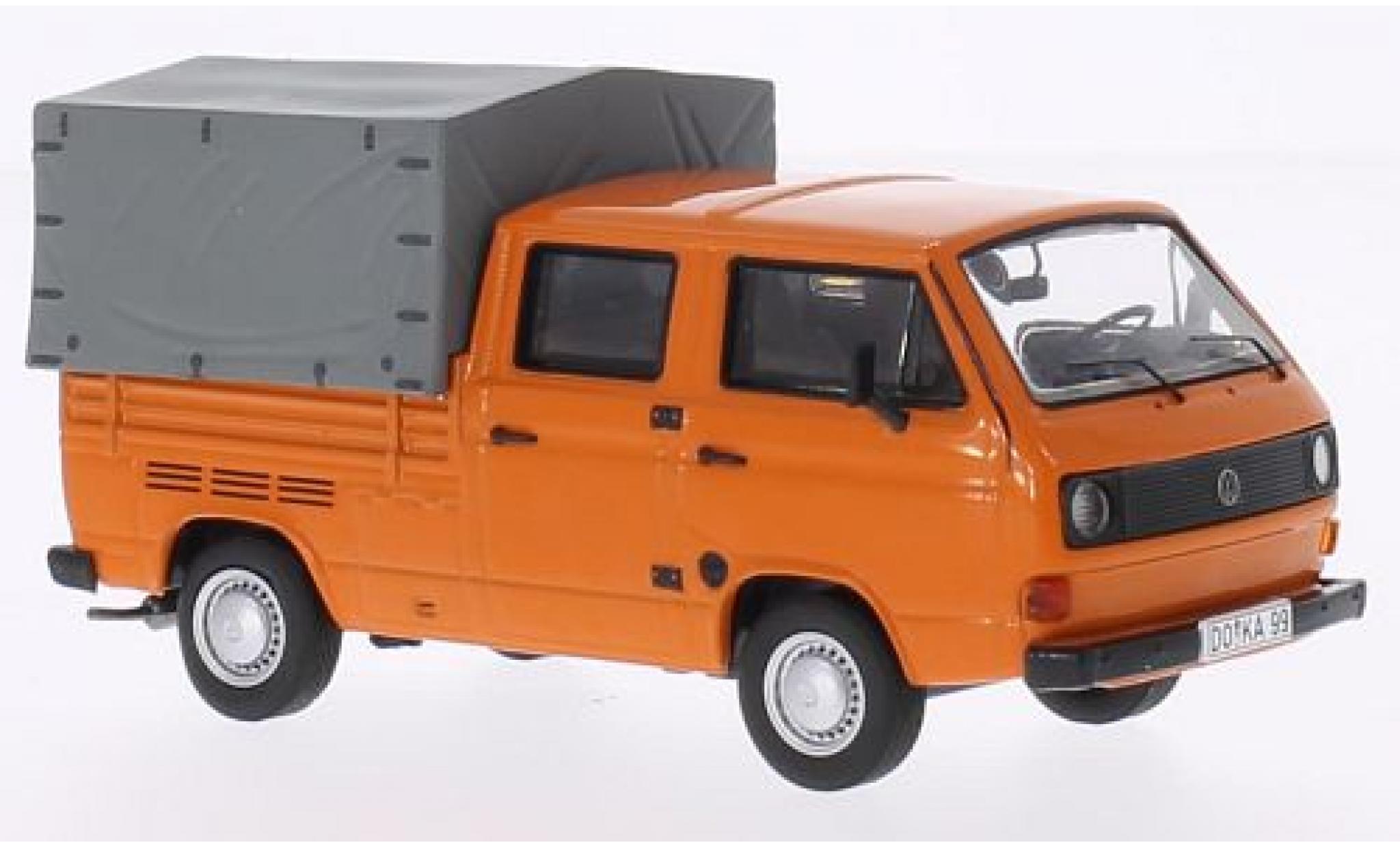 Volkswagen T3 1/43 Premium ClassiXXs a Doka Pritsche orange modellino in miniatura
