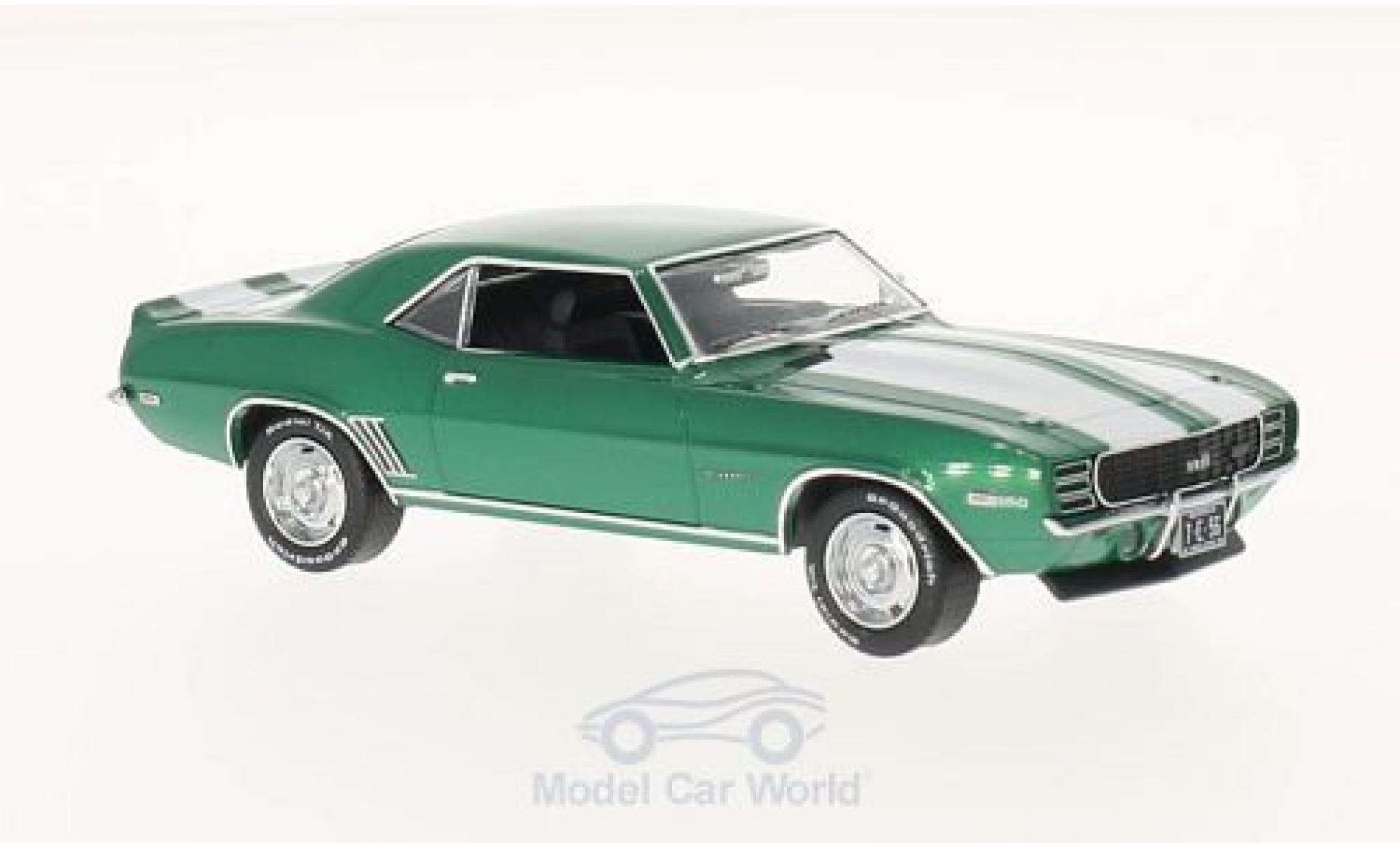 Chevrolet Camaro RS 1/43 Premium X RS metallico verde/bianco 1969 modellino in miniatura