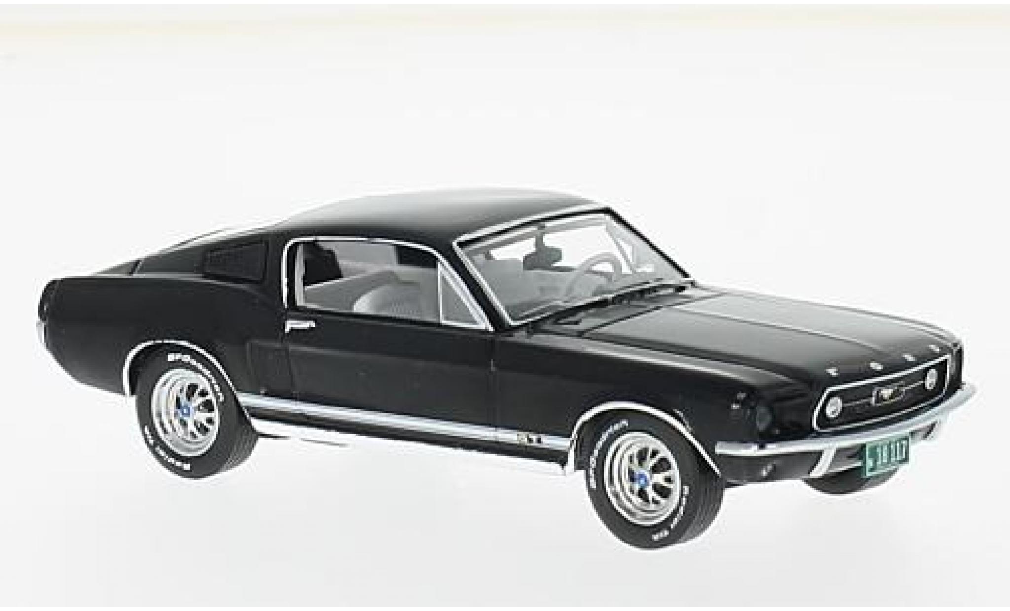 Ford Mustang 1/43 Premium X GT Fastback nero 1967 modellino in miniatura