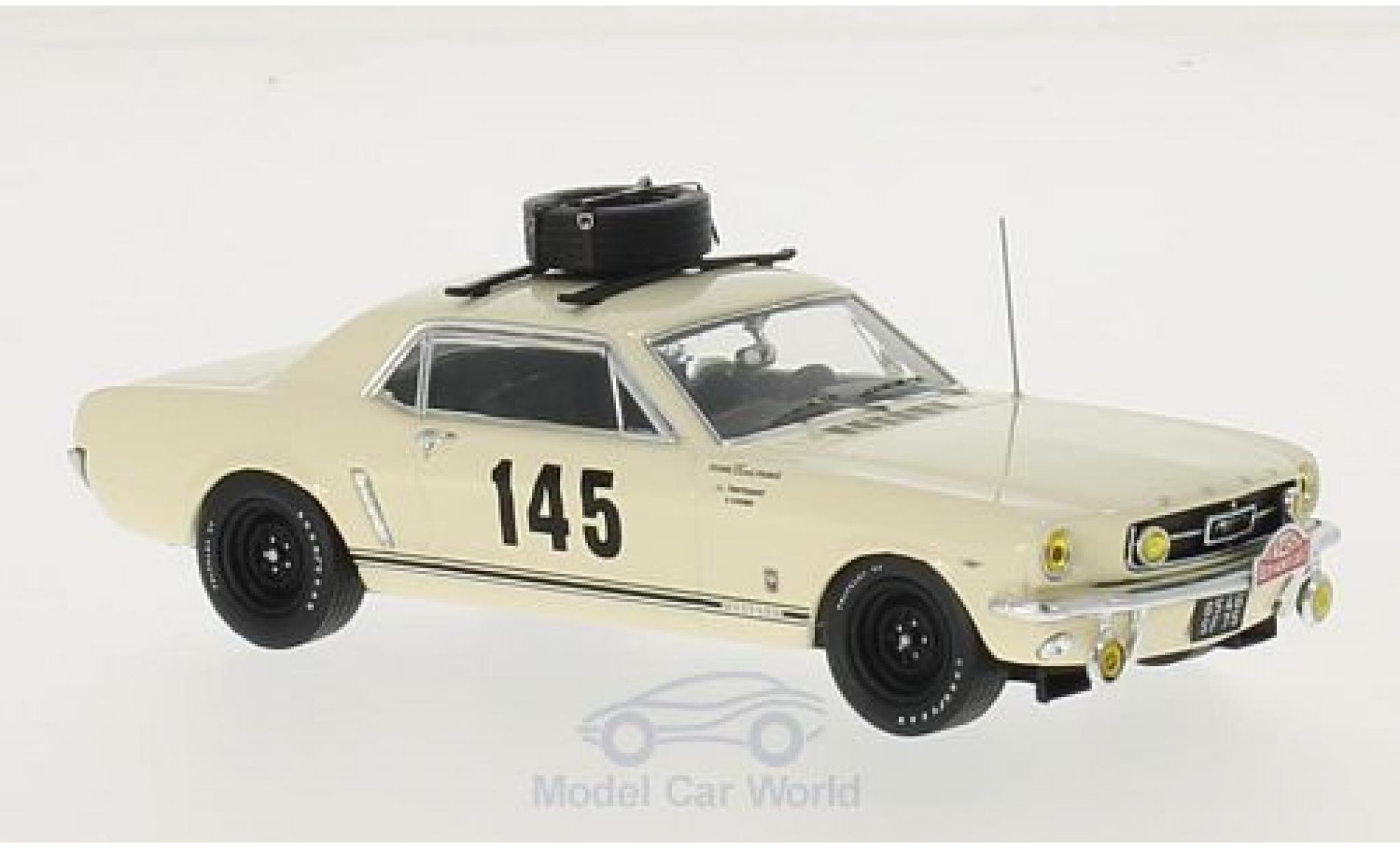 Ford Mustang 1/43 Premium X No.145 Equipe France Rallye Monte-Carlo 1966 H.Chemin/J-L.Trintignant modellino in miniatura