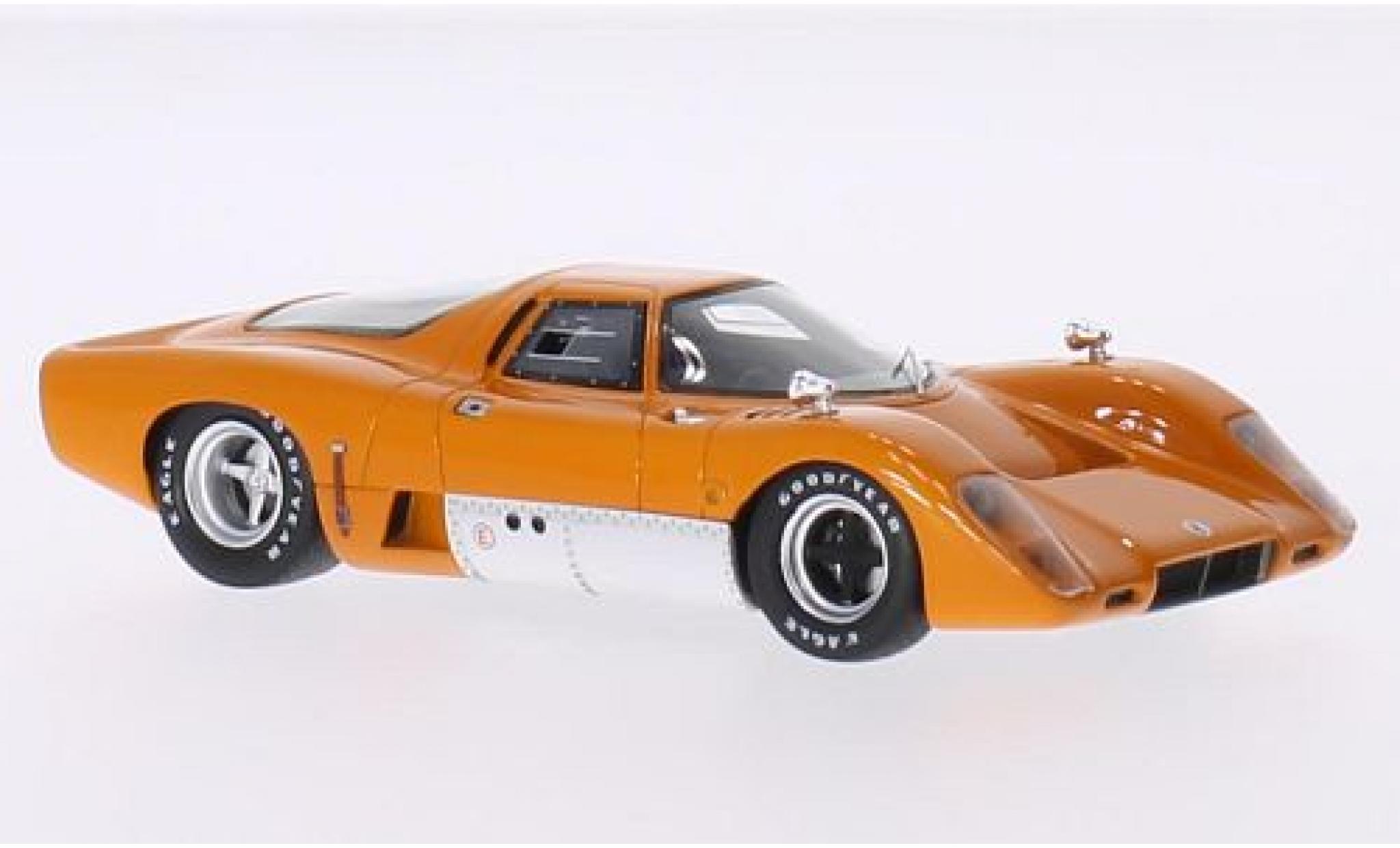 McLaren M6 1/43 Premium X B GT orange RHD 1969 modellino in miniatura