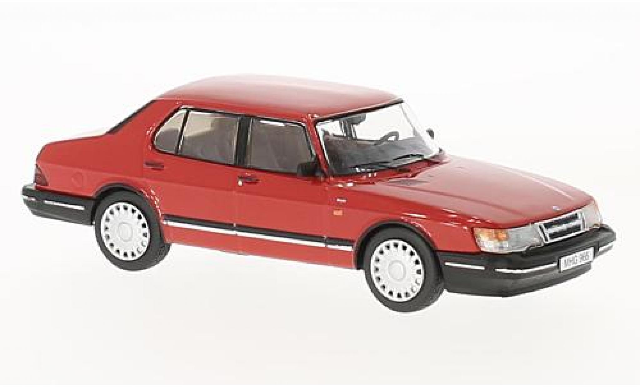 Saab 900 1/43 Premium X i rosso 1987 modellino in miniatura