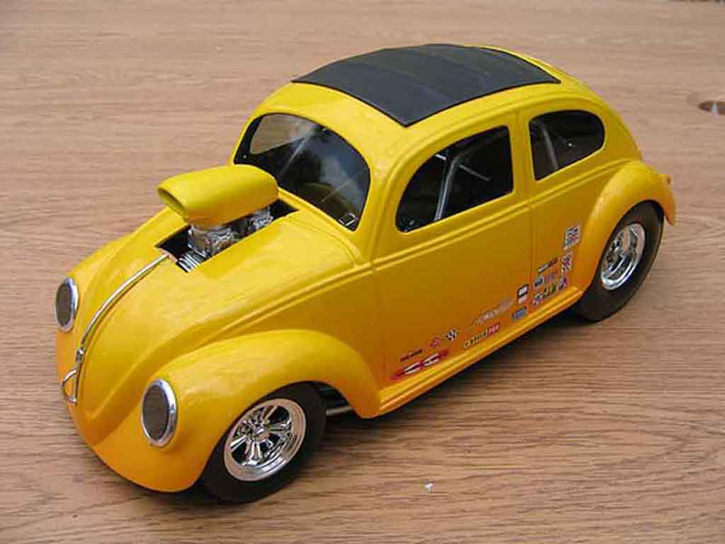 Volkswagen Kafer Drag Run 1/18 Burago Drag Run pro street cox modellino in miniatura