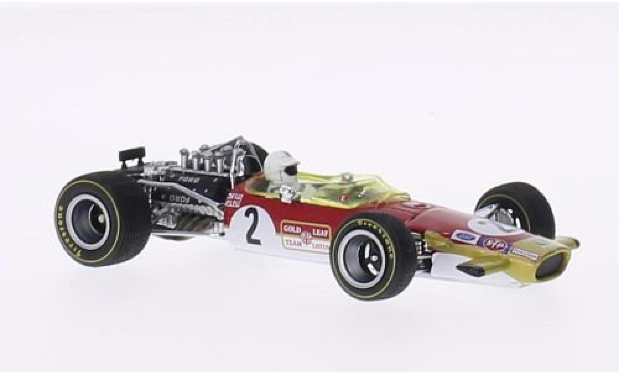 Lotus 49B 1/43 Quartzo No.2 GP Monaco 1969 avec figurine de conducteur R.Attwood modellino in miniatura
