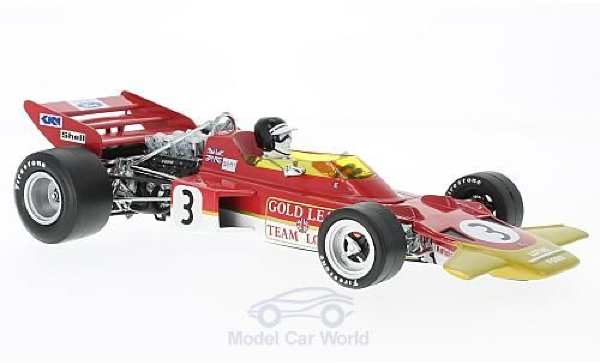 Lotus 72 1/18 Quartzo No.3 Team Gold Leaf Formel 1 GP Spanien 1970 J.Rindt modellino in miniatura