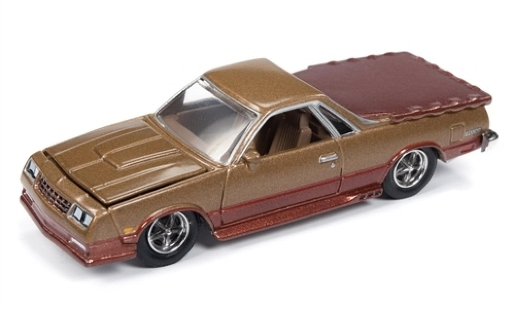 Chevrolet El Camino 1/64 Racing Champions metallico marroneee 1986 modellino in miniatura