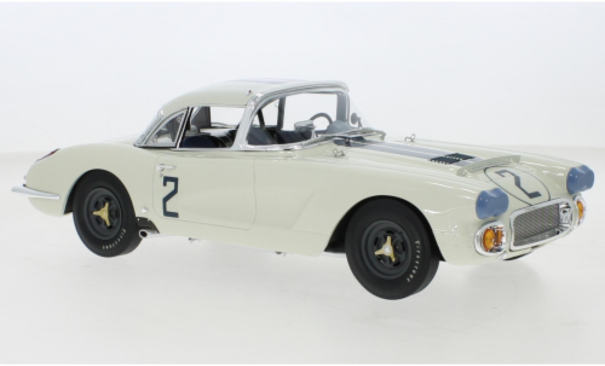 Chevrolet Corvette 1/18 RAR   Real Art Replicas C1 No.2 Briggs S. Cunningham 24h Le Mans 1960 modellino in miniatura