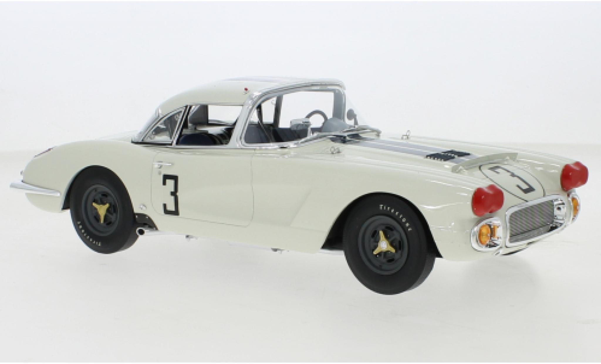 Chevrolet Corvette 1/18 RAR   Real Art Replicas C1 No.3 Briggs S. Cunningham 24h Le Mans 1960 modellino in miniatura