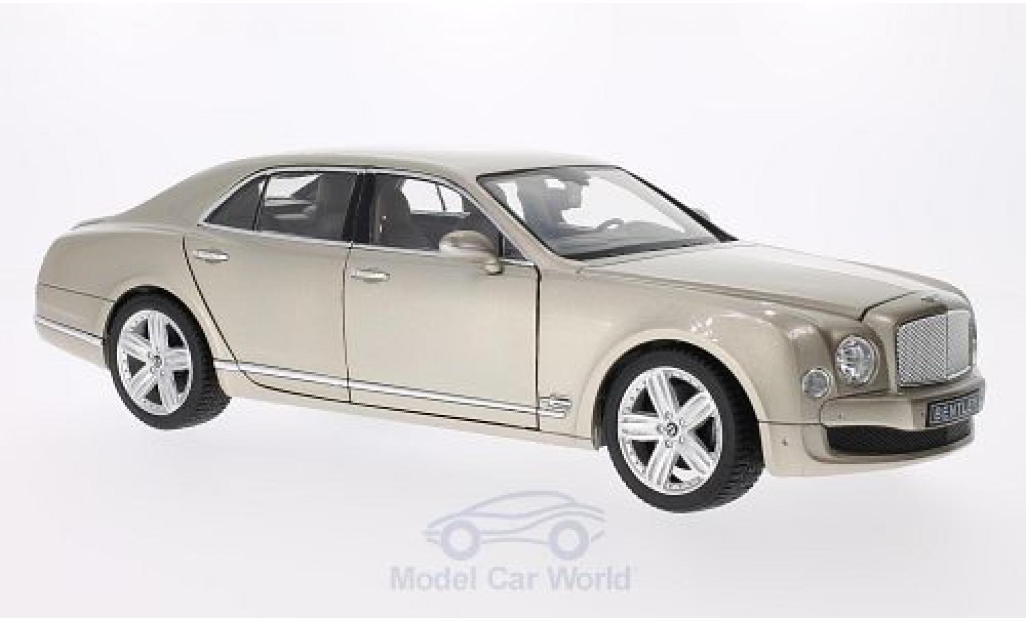 Bentley Mulsanne 1/18 Rastar metallico beige modellino in miniatura