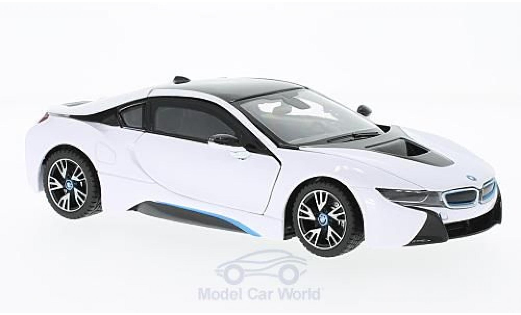 Bmw i8 1/24 Rastar bianco modellino in miniatura