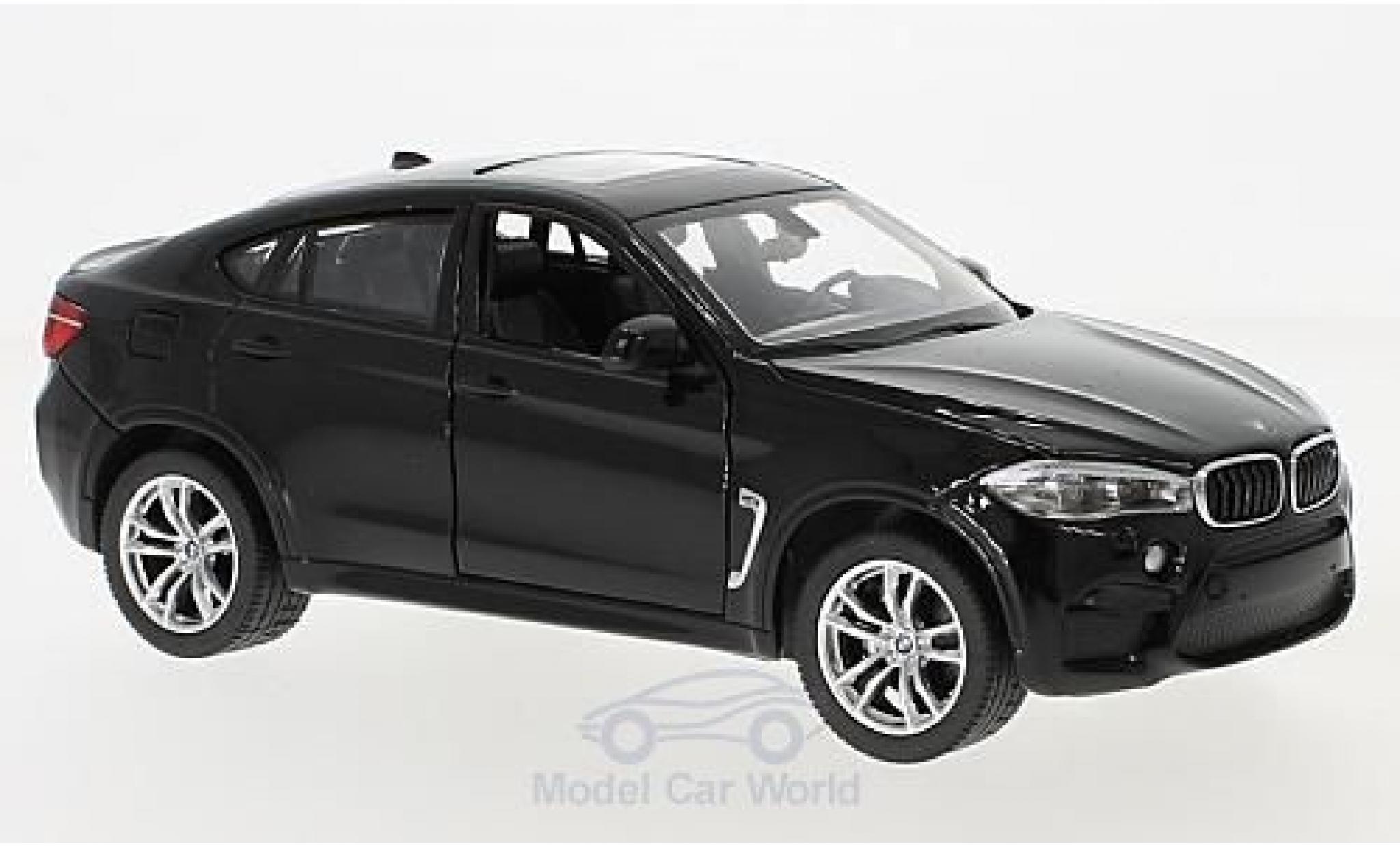 Bmw X6 1/24 Rastar M nero modellino in miniatura