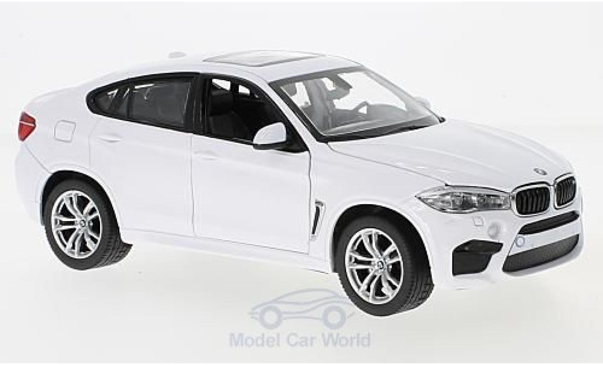 Bmw X6 1/24 Rastar M bianco modellino in miniatura