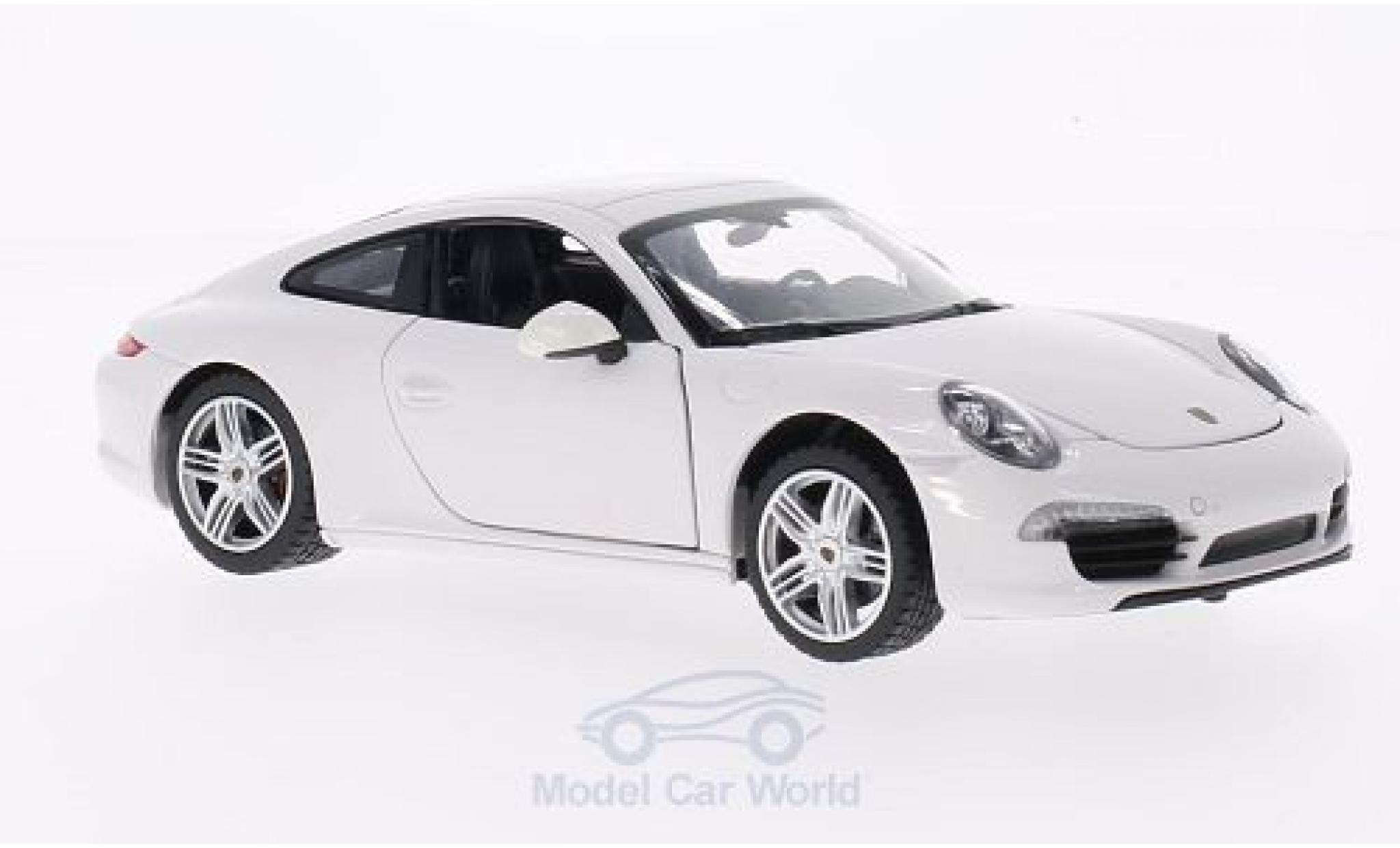 Porsche 911 1/24 Rastar Carrera S bianco modellino in miniatura