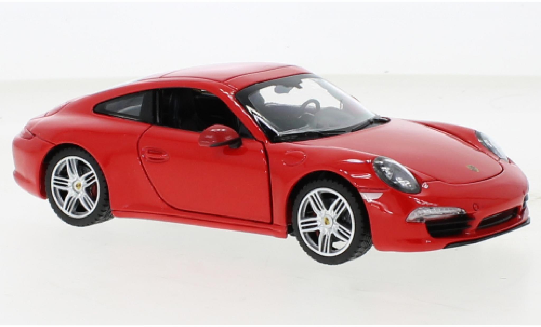 Porsche 911 1/24 Rastar Carrera S rosso modellino in miniatura