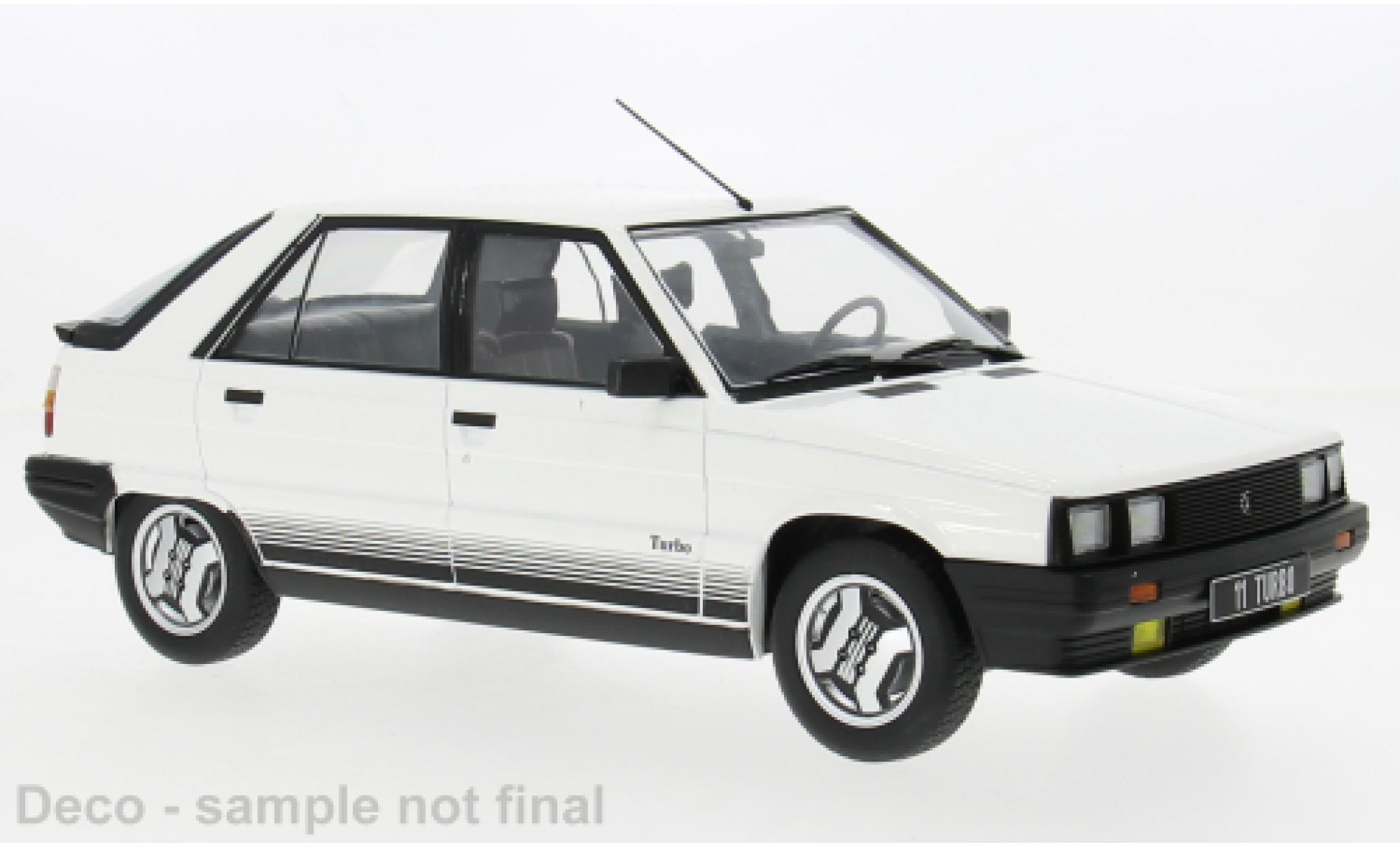 Renault 11 1/18 MCG Turbo weiss 1985 1:18 modellino in miniatura