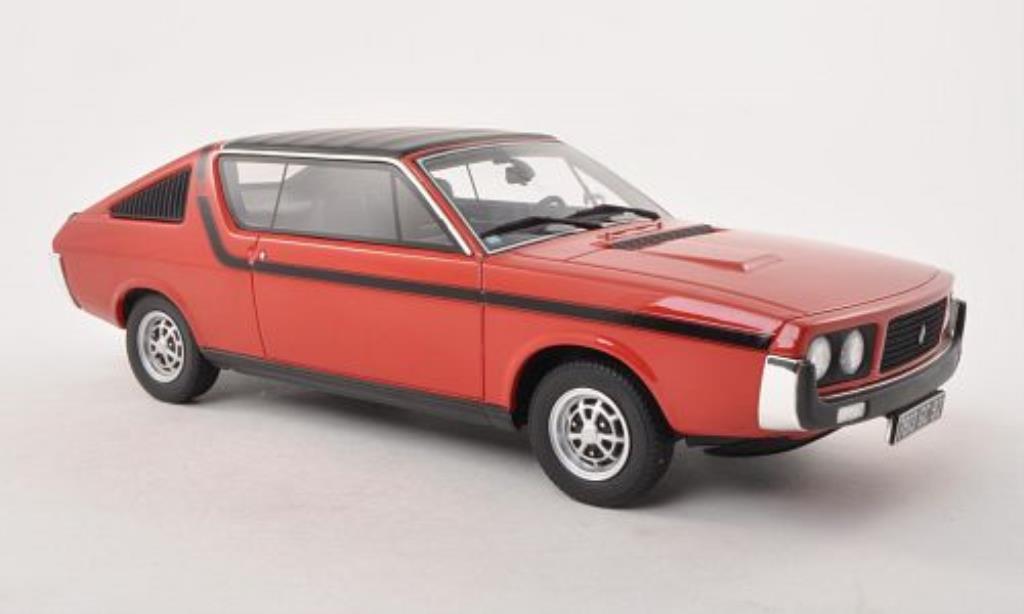 Renault 17 1/18 Ottomobile TS rosso/nero 1977 modellino in miniatura