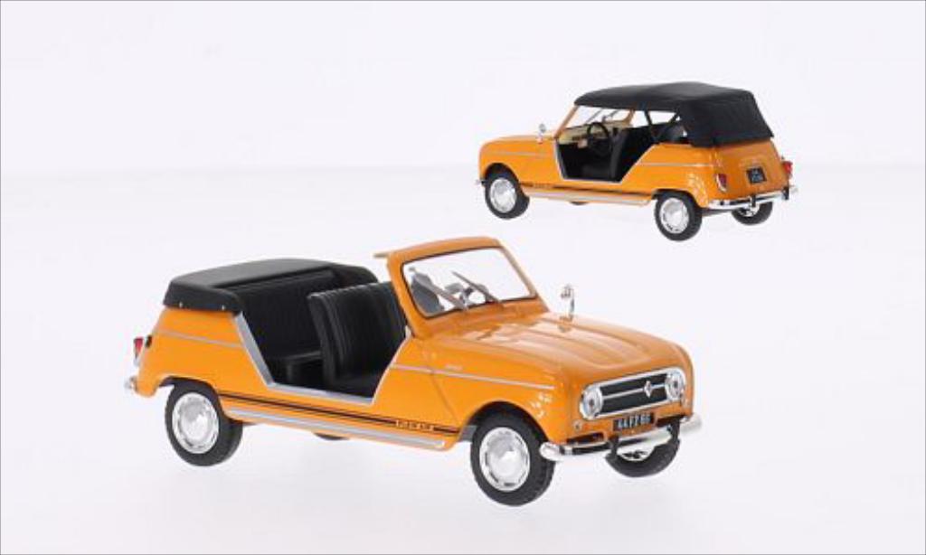 Renault 4 1/43 Norev Plein Air orange 1968 modellino in miniatura