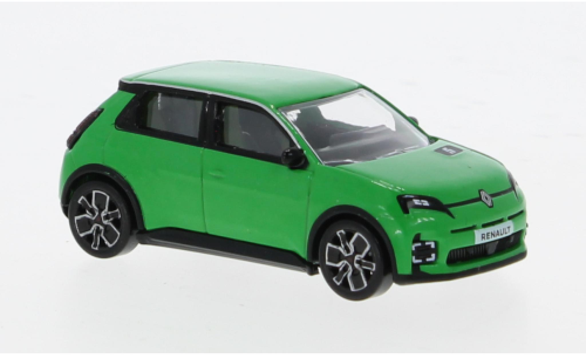 Renault 5 1/64 Norev E-Tech 100% grün 1:64 modellino in miniatura