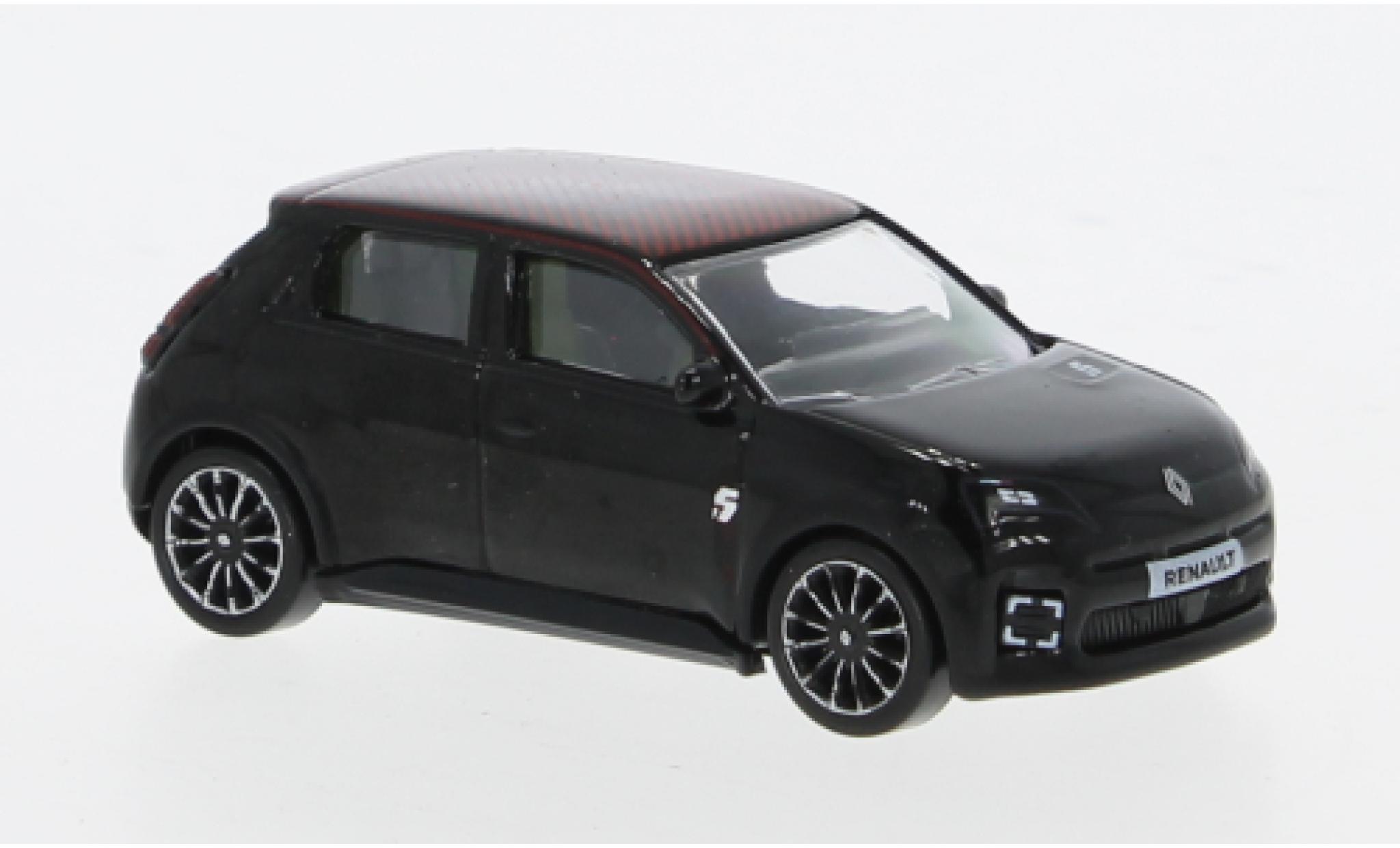 Renault 5 1/64 Norev E-Tech 100% schwarz 1:64 modellino in miniatura
